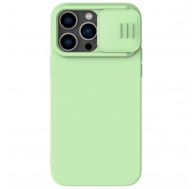 Nillkin CamShield Silky Silicone Case iPhone 14 Pro Max cover with camera cover green