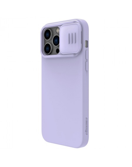 Nillkin CamShield Silky Silicone Case iPhone 14 Pro Max case with camera cover purple