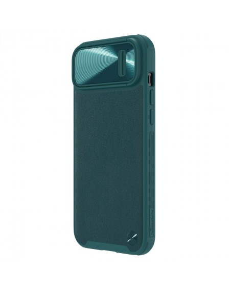 Nillkin CamShield Leather S Case iPhone 14 cover with camera cover green