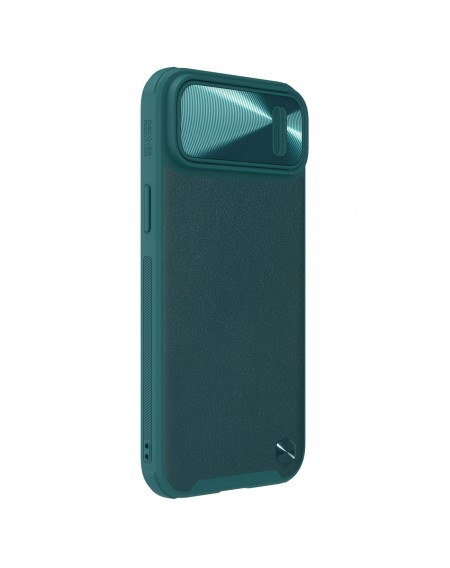Nillkin CamShield Leather S Case iPhone 14 cover with camera cover green