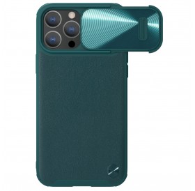 Nillkin CamShield Leather S Case iPhone 14 Pro cover with camera cover green
