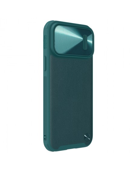 Nillkin CamShield Leather S Case iPhone 14 Pro cover with camera cover green