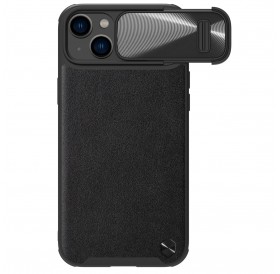 Nillkin CamShield Leather S Case iPhone 14 Plus cover with camera cover black