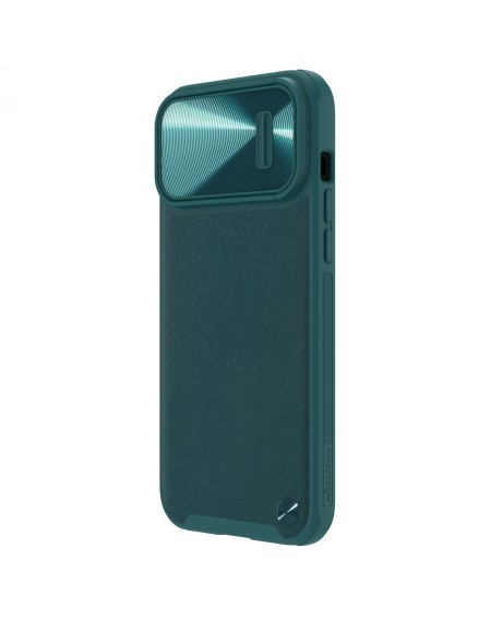 Nillkin CamShield Leather S Case iPhone 14 Pro Max cover with camera cover green