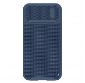Nillkin Textured S Case iPhone 14 Plus armored case with camera cover blue