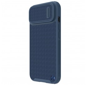 Nillkin Textured S Case iPhone 14 Plus armored case with camera cover blue