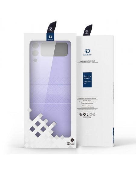 Dux Ducis Bril case for Samsung Galaxy Z Flip 3 PU leather cover purple