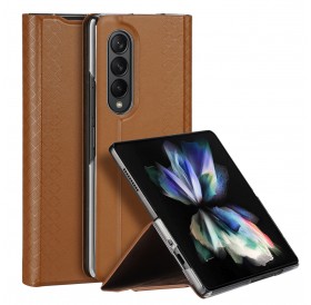 Dux Ducis Bril case for Samsung Galaxy Z Fold 3 flip cover card wallet stand brown