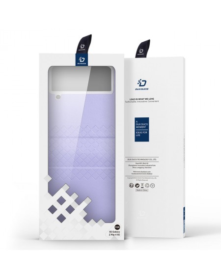 Dux Ducis Bril case for Samsung Galaxy Z Flip4 with flip wallet back cover purple