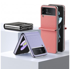 Dux Ducis Bril case for Samsung Galaxy Z Flip4 with flip wallet back cover pink
