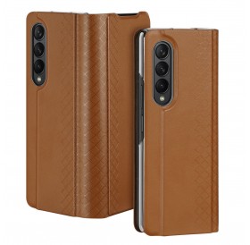 Dux Ducis Bril case for Samsung Galaxy Z Fold4 with a flip wallet stand brown