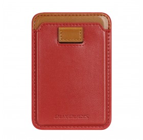 Dux Ducis Magnetic Leather Wallet magnetic wallet MagSafe for iPhone RFID blocker red