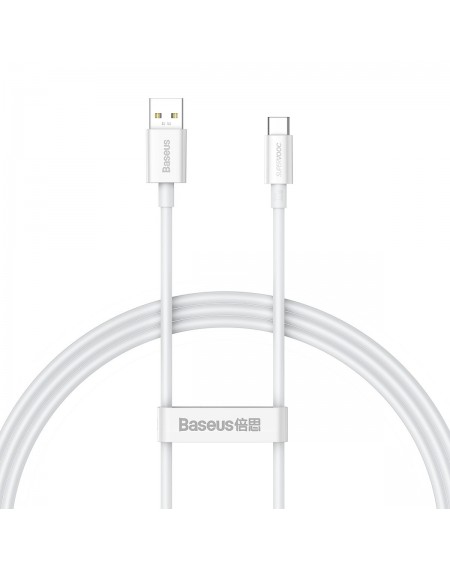 Baseus Superior Series SUPERVOOC USB-A to USB-C 65W 1m cable white