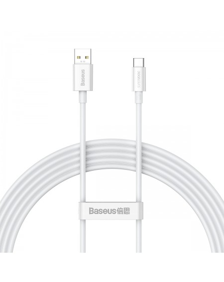 Baseus Superior Series SUPERVOOC USB-A to USB-C 65W 2m cable white
