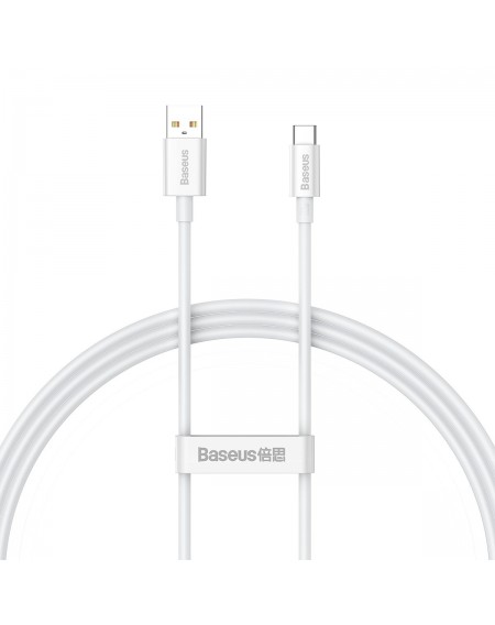 Baseus Superior Series cable with fast charging USB-A - USB-C 100W 480Mbps 1m white