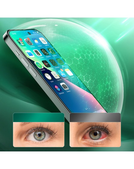 Joyroom Knight Green Glass for iPhone 14 with Full Screen Anti Blue Light Filter (JR-G01)