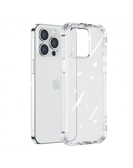 Joyroom Defender Series Case Cover for iPhone 14 Pro Max Armored Hook Cover Stand Clear (JR-14H4)