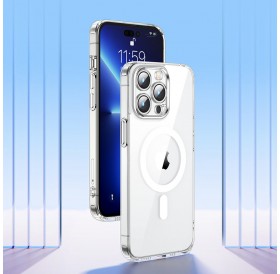 Joyroom 14D Magnetic Case Magnetic Case for iPhone 14 Plus Compatible with MagSafe transparent (JR-14D7)
