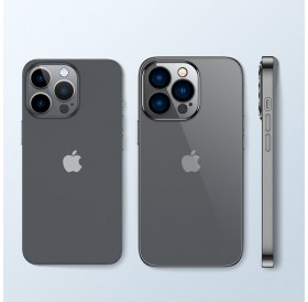 Joyroom 14Q Case Case for iPhone 14 Pro Max Housing Cover with metallic frame black (JR-14Q4-black)