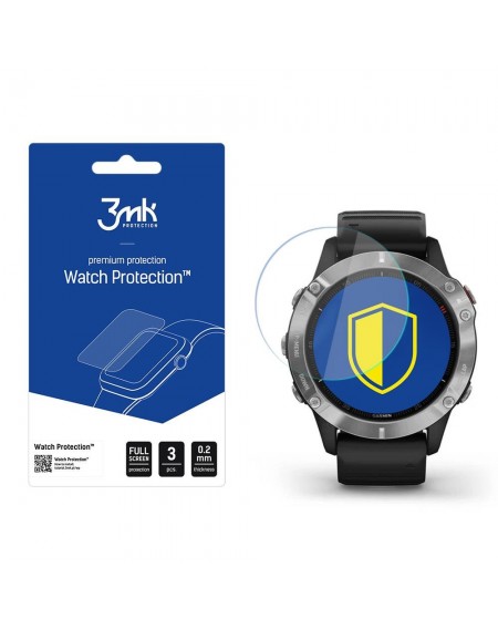 Garmin Fenix 6 - 3mk Watch Protection™ v. FlexibleGlass Lite