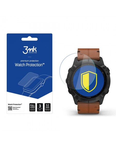 Garmin Fenix 6X - 3mk Watch Protection™ v. FlexibleGlass Lite