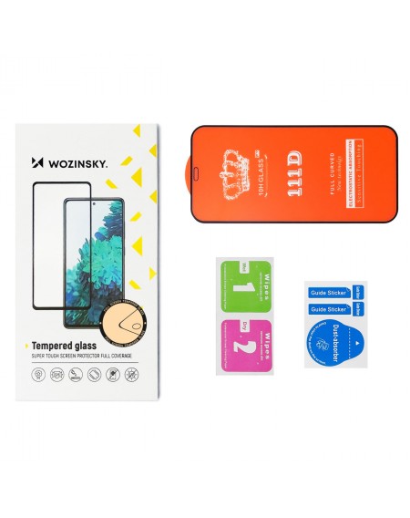 Wozinsky Full Glue Tempered Glass Tempered Glass For Xiaomi Poco C40 9H Full Screen Protector With Black Frame