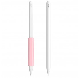 Stoyobe Silicone Holder Set of Silicone Holders for Apple Pencil 1 / Apple Pencil 2 / Huawei M-Pencil pink+purple+white (3 pcs.)