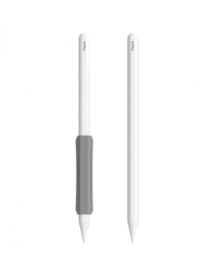 Stoyobe Silicone Holder Set of Silicone Holders for Apple Pencil 1 / Apple Pencil 2 / Huawei M-Pencil black+gray+white (3 pcs.)