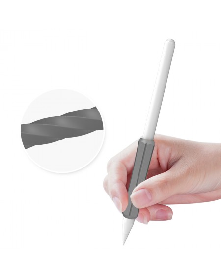 Stoyobe Silicone Holder silicone holder for Apple Pencil 1 / Apple Pencil 2 / Huawei M-Pencil gray