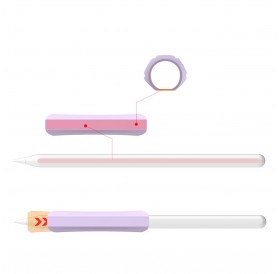 Stoyobe Silicone Holder silicone holder for Apple Pencil 1 / Apple Pencil 2 / Huawei M-Pencil purple