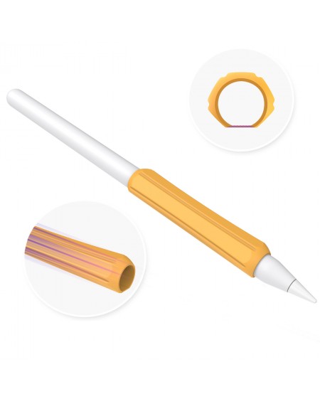 Stoyobe Silicone Holder silicone holder for Apple Pencil 1 / Apple Pencil 2 / Huawei M-Pencil orange