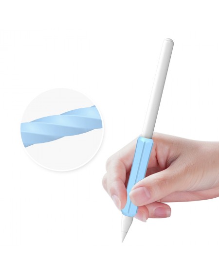 Stoyobe Silicone Holder Silicone Holder for Apple Pencil 1 / Apple Pencil 2 / Huawei M-Pencil Light Blue