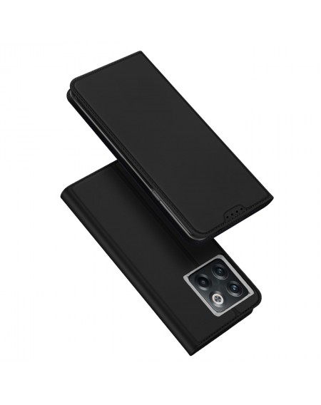 Dux Ducis Skin Pro Case For OnePlus 10T / OnePlus Ace Pro Cover Flip Card Wallet Stand Black