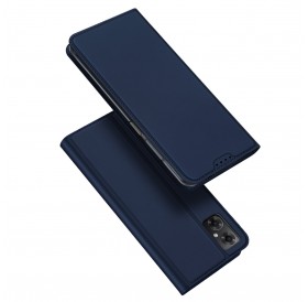 Dux Ducis Skin Pro Case For Xiaomi Redmi Note 11E /Redmi 10 5G / Redmi 10 Prime+ 5G / Poco M4 5G Cover Flip Card Wallet Stand Blue