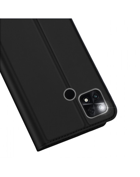 Dux Ducis Skin Pro case for Xiaomi Poco C40 cover with flip card wallet stand black