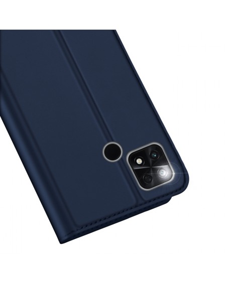 Dux Ducis Skin Pro case for Xiaomi Poco C40 flip cover card wallet stand blue