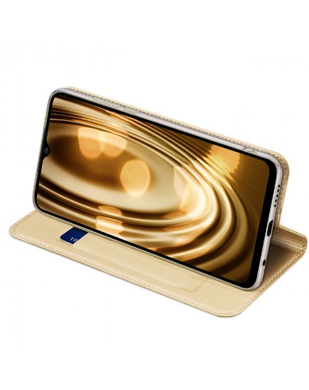 Dux Ducis Skin Pro Case for Xiaomi Poco C40 Flip Card Wallet Stand Gold
