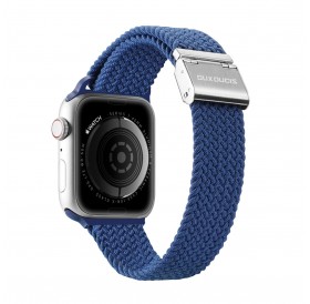 Dux Ducis Strap (Mixture II Version) strap for Apple Watch SE, 8, 7, 6, 5, 4, 3, 2, 1 (41, 40, 38 mm) braided bracelet blue