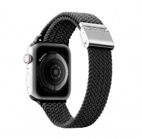Dux Ducis Strap (Mixture II Version) strap for Apple Watch SE, 8, 7, 6, 5, 4, 3, 2, 1 (41, 40, 38 mm) braided band bracelet black