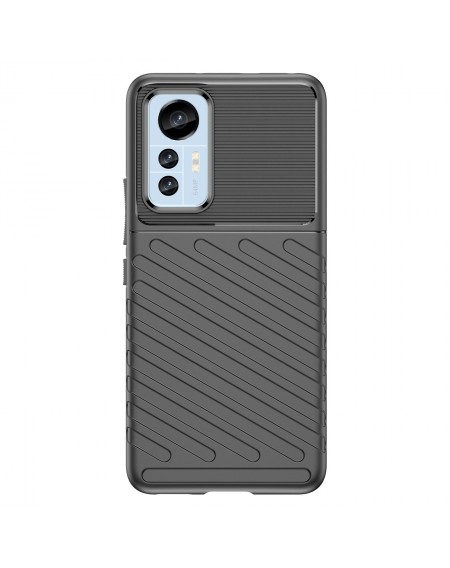 Thunder Case case for Xiaomi 12 Lite silicone armor case black