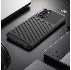 Thunder Case case for Motorola Moto G82 5G / Moto G52 silicone armor case black