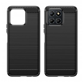 Carbon Case case for Honor X8 flexible silicone carbon cover black