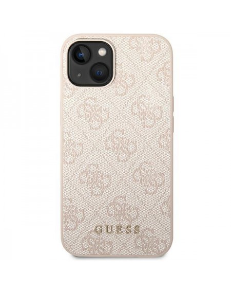 Guess GUHCP14MG4GFPI iPhone 14 Plus 6,7" różowy/pink hard case 4G Metal Gold Logo
