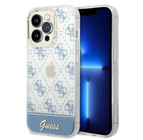 Guess GUHCP14LHG4MHB iPhone 14 Pro 6,1" niebieski/blue hardcase 4G Pattern Script