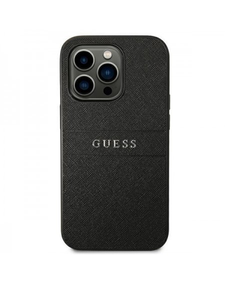 Guess GUHCP14XPSASBBK iPhone 14 Pro Max 6,7" czarny/black Saffiano Strap