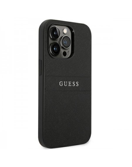 Guess GUHCP14XPSASBBK iPhone 14 Pro Max 6,7" czarny/black Saffiano Strap