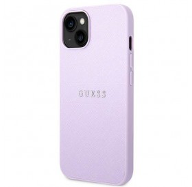 Guess GUHCP14SPSASBPU iPhone 14 6,1" fioletowy/purple Saffiano Strap