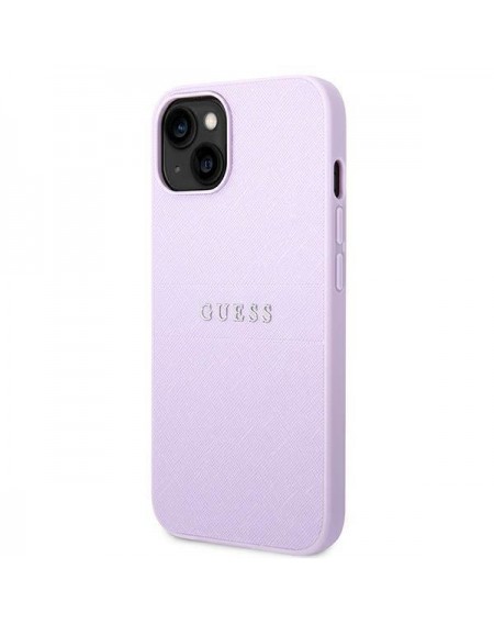 Guess GUHCP14SPSASBPU iPhone 14 6,1" fioletowy/purple Saffiano Strap