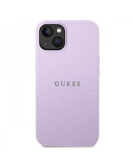 Guess GUHCP14MPSASBPU iPhone 14 Plus 6,7" fioletowy/purple Saffiano Strap