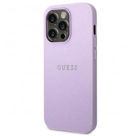 Guess GUHCP14XPSASBPU iPhone 14 Pro Max 6,7" fioletowy/purple Saffiano Strap
